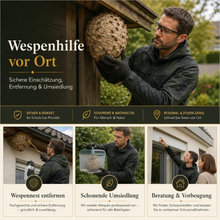 Wespenhilfe vor Ort