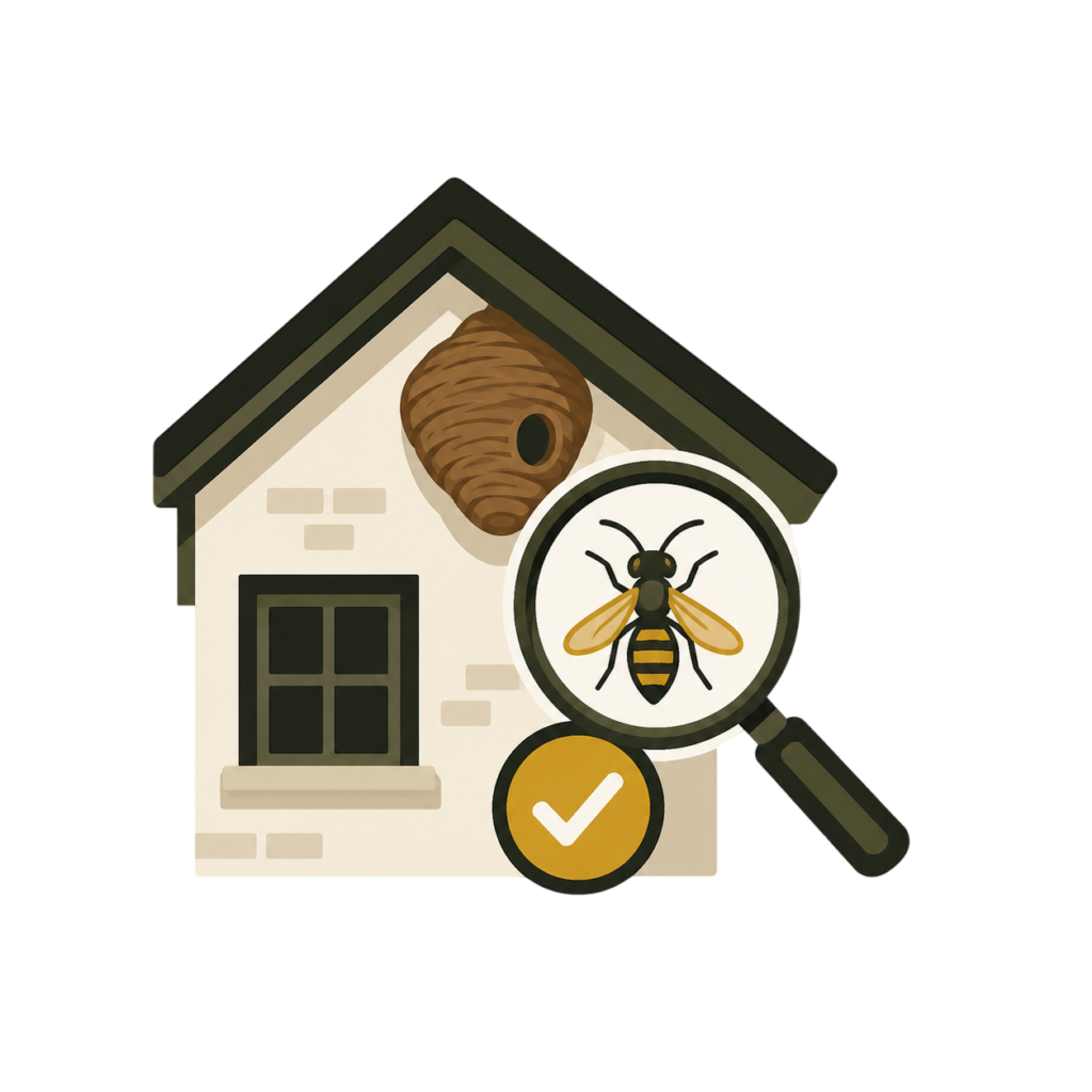Wespennester am Haus prüfen